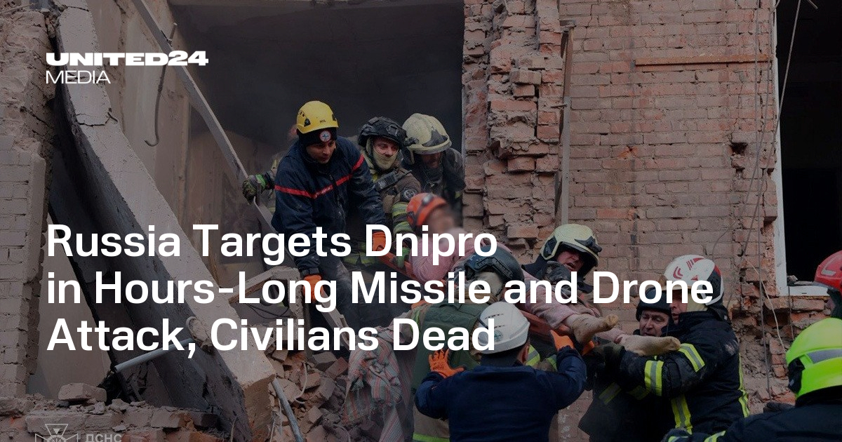 Russia Targets Dnipro in Hours-Long Missile and Drone Attack, Civilians Dead