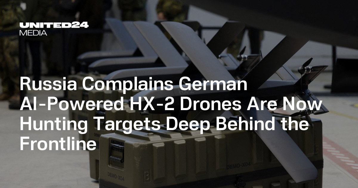 Russia Complains German AI-Powered HX-2 Drones Are Now Hunting Targets Deep Behind the Frontline