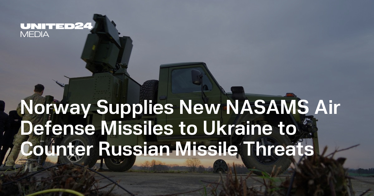 Norway Supplies New NASAMS Air Defense Missiles to Ukraine to Counter ...