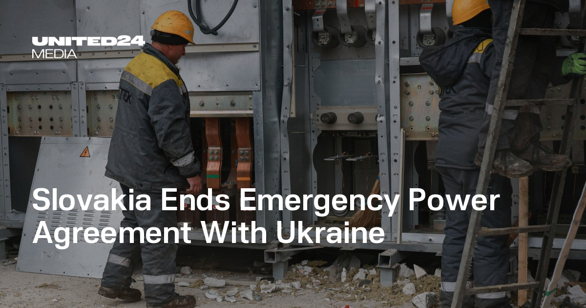 Slovakia Ends Emergency Power Agreement With Ukraine