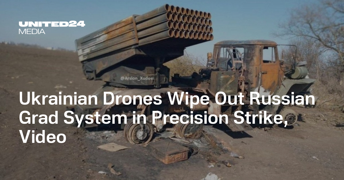 Ukrainian Drones Wipe Out Russian BM-21 Grad System in Precision Strike ...