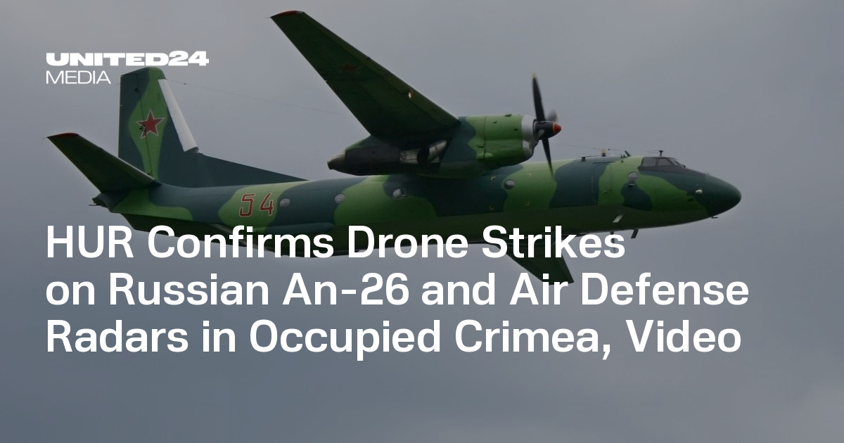 HUR Confirms Drone Strikes on Russian An-26 and Air Defense Radars in ...