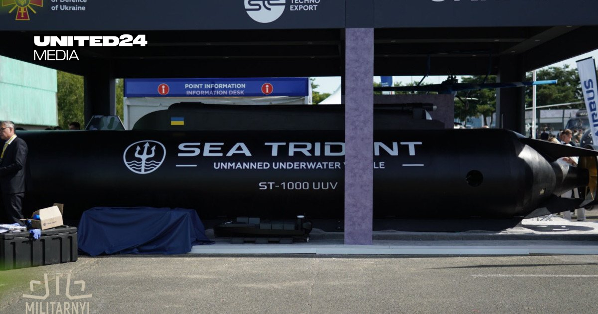 Ukraine Unveils Sea Trident Heavy Underwater Drone at Eurosatory 2026