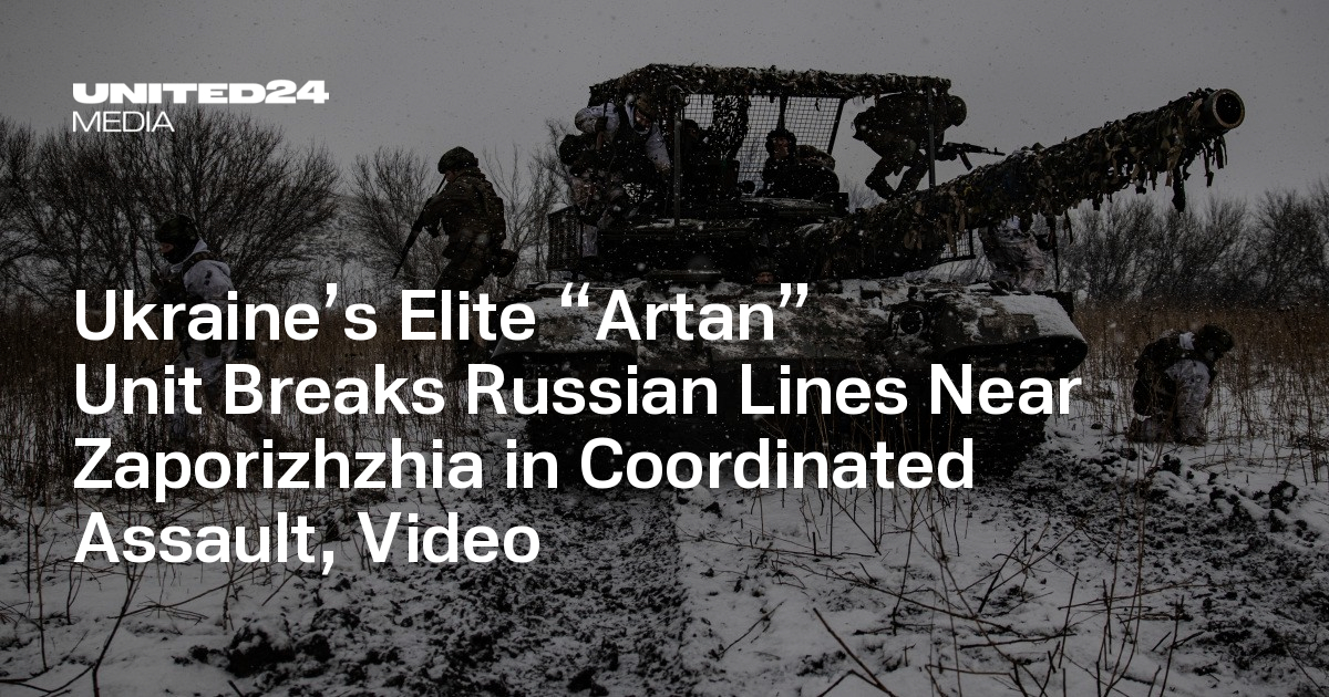 Ukraine’s Elite “Artan” Unit Breaks Russian Lines Near Zaporizhzhia in Coordinated Assault, Video