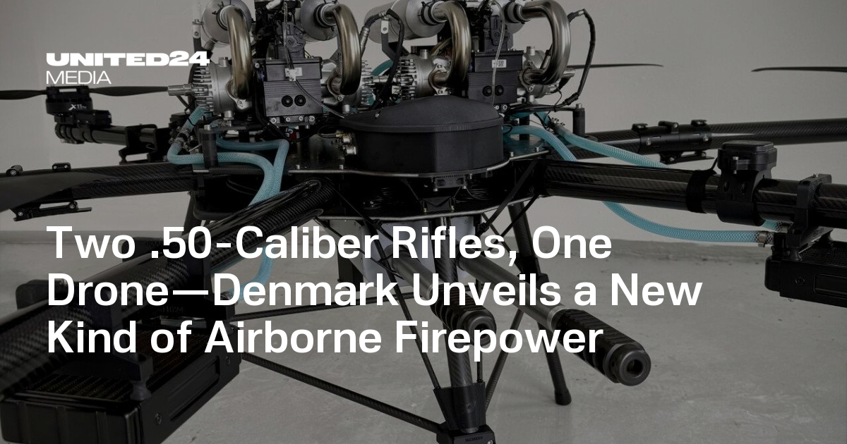 Two .50-Caliber Rifles, One Drone—Denmark Unveils a New Kind of Airborne Firepower