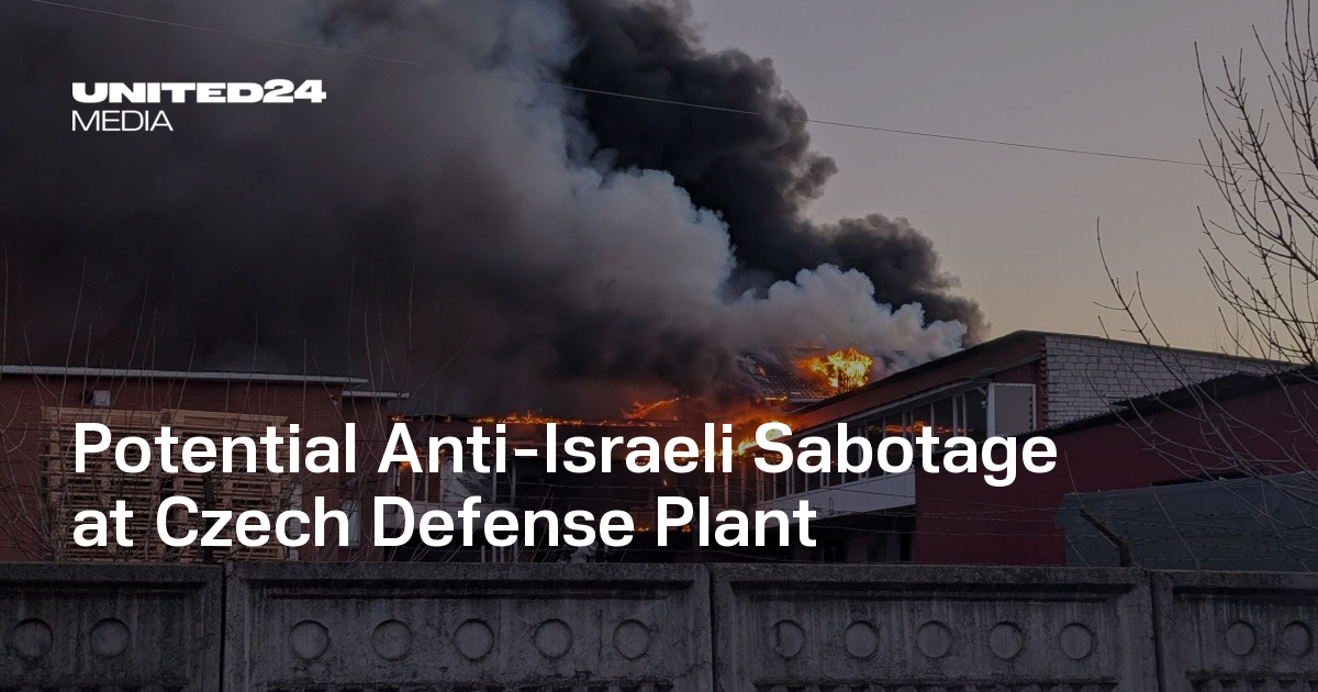 Potential Anti-Israeli Sabotage at Czech Defense Plant