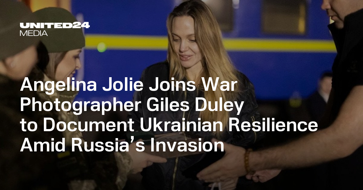 Angelina Jolie Joins War Photographer Giles Duley to Document Ukrainian Resilience Amid Russia’s Invasion