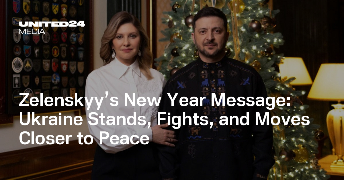 Zelenskyy’s New Year message emphasizes unity, resilience, and the enduring hope for peace amid the ongoing war against Russian aggression.