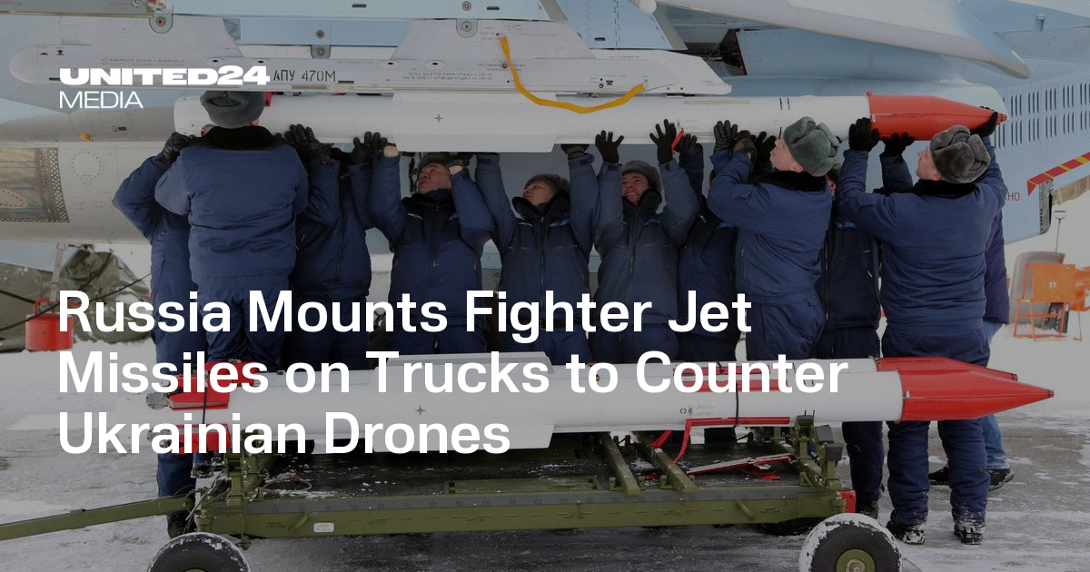 Russia Mounts Fighter Jet Missiles on Trucks to Counter Ukrainian Drones
