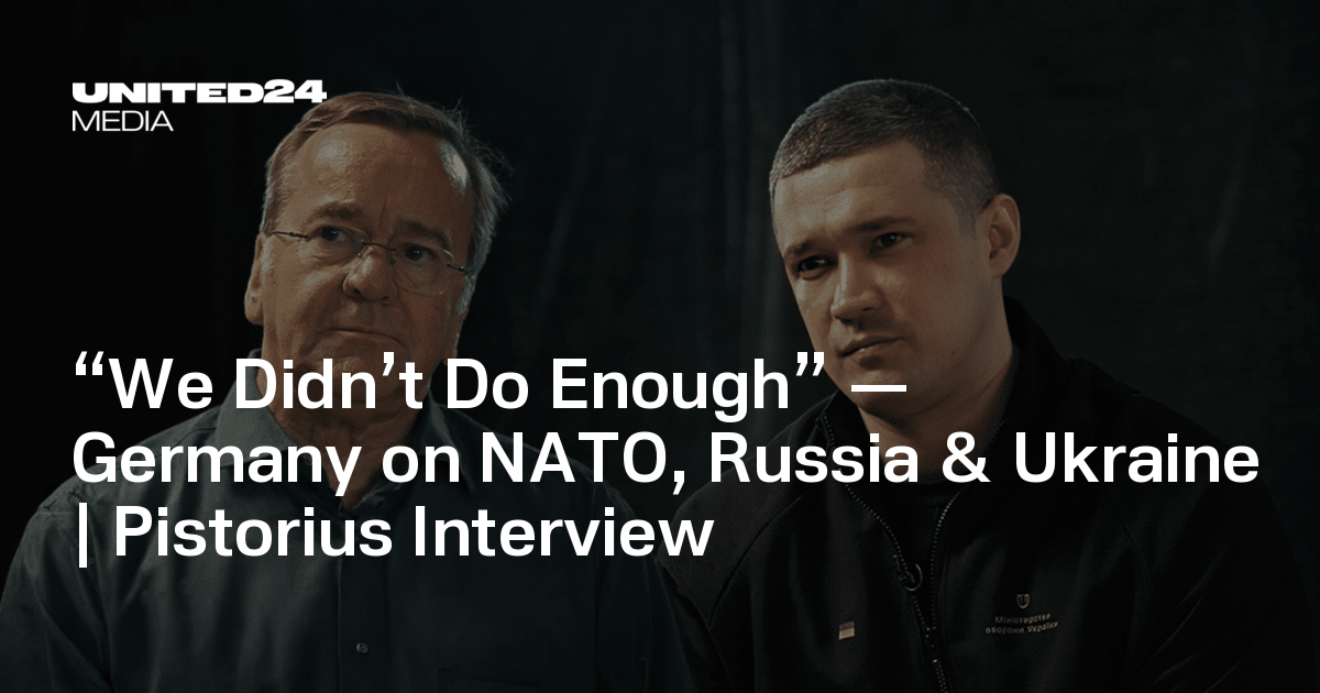 “We Didn’t Do Enough” — Germany on NATO, Russia & Ukraine | Pistorius Interview
