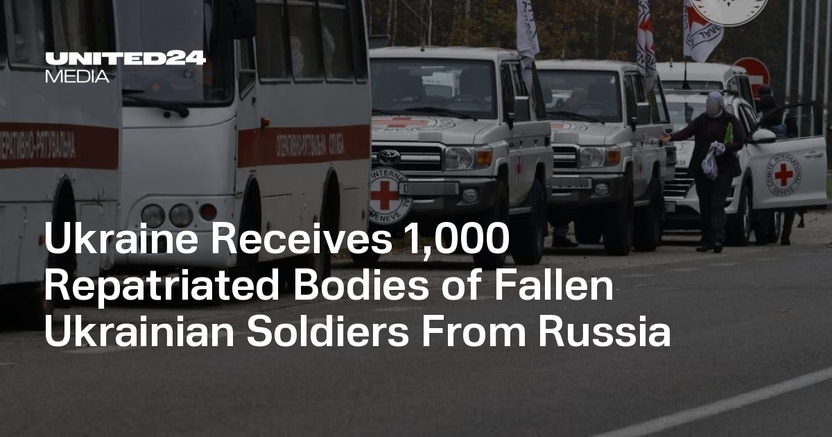 L’Ukraine reçoit de Russie 1 000 corps de soldats ukrainiens tombés au combat — UNITED24 Media