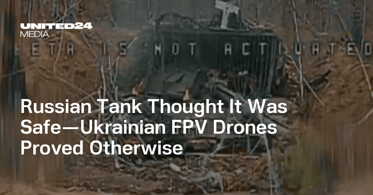 Russian Tank Thought It Was Safe—Ukrainian FPV Drones Proved Otherwise