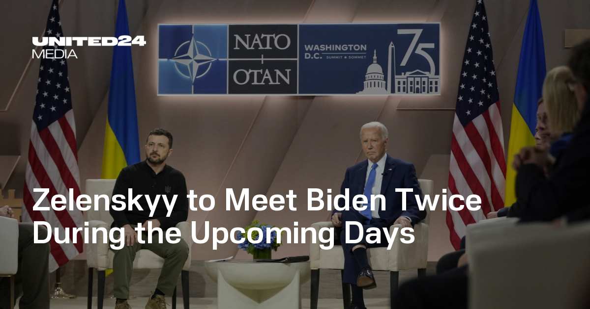 Zelenskyy to Meet Biden Twice During US Visit — UNITED24 Media