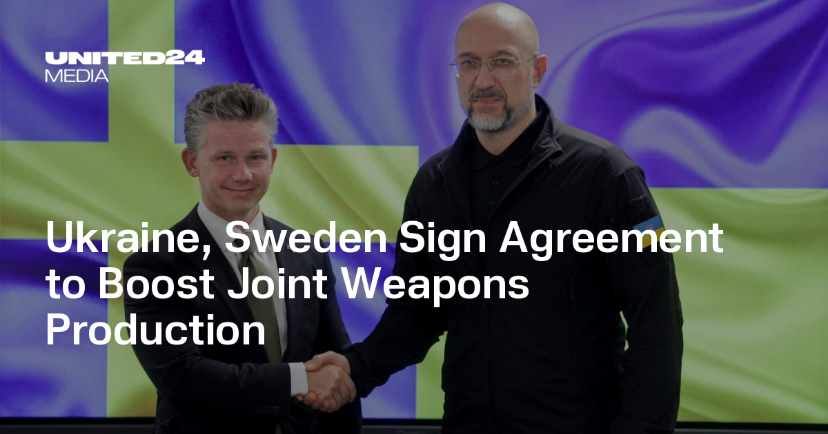 Ukraine, Sweden Sign Agreement to Boost Joint Weapons Production ...