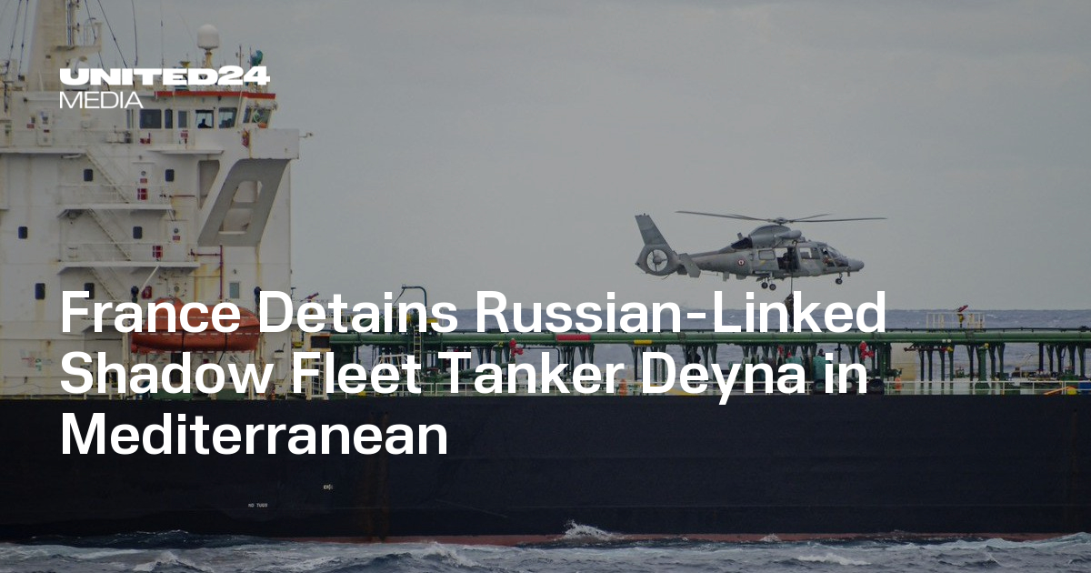 France Detains Russian-Linked Shadow Fleet Tanker Deyna in Mediterranean
