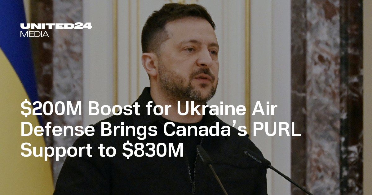 $200M Boost for Ukraine Air Defense Brings Canada’s PURL Support to $830M