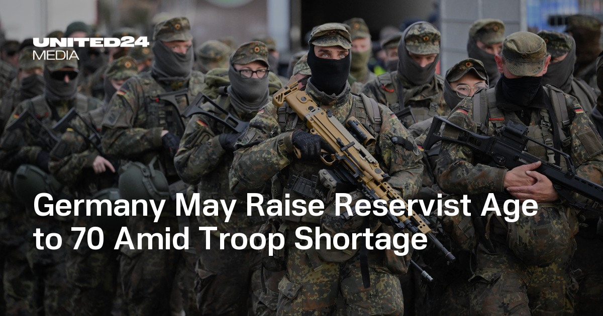Germany May Raise Reservist Age to 70 Amid Troop Shortage