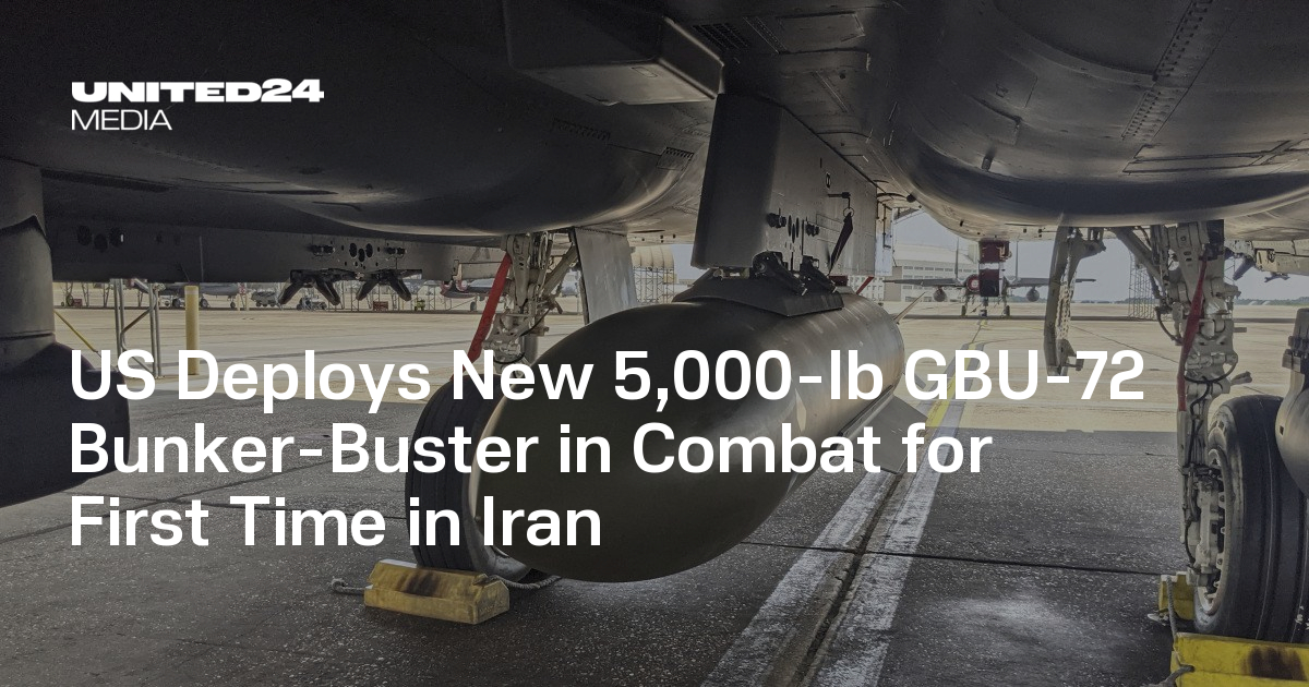 US Deploys New 5,000-lb GBU-72 Bunker-Buster in Combat for First Time ...