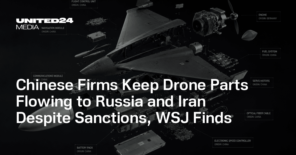 Chinese Firms Keep Drone Parts Flowing to Russia and Iran Despite Sanctions, WSJ Finds