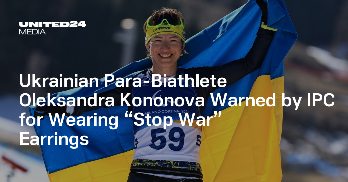 Ukrainian Para-Biathlete Oleksandra Kononova Warned by IPC for Wearing “Stop War” Earrings