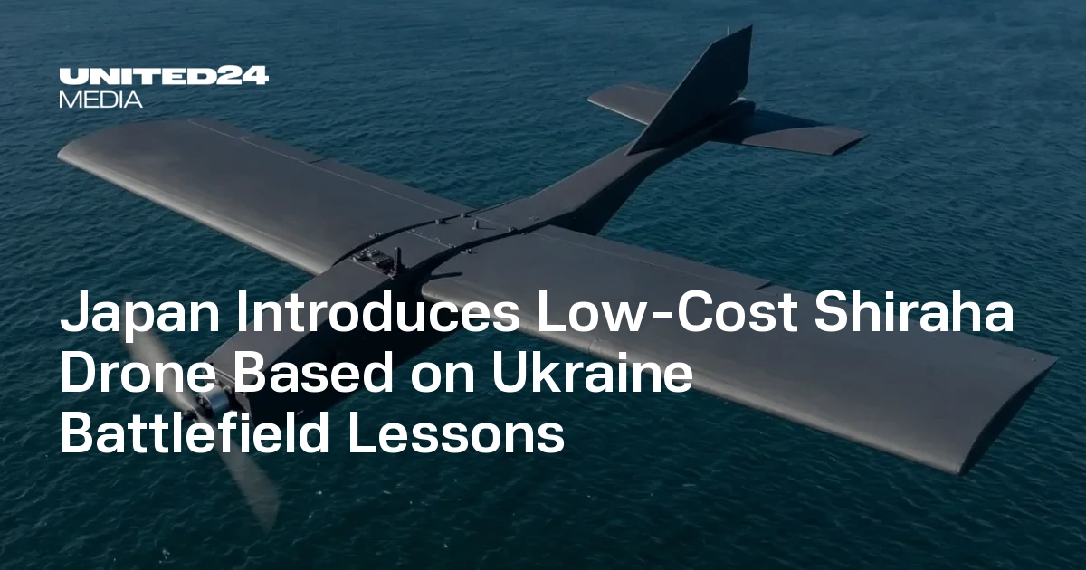 Japan Introduces Low-Cost Shiraha Drone Based on Ukraine Battlefield Lessons