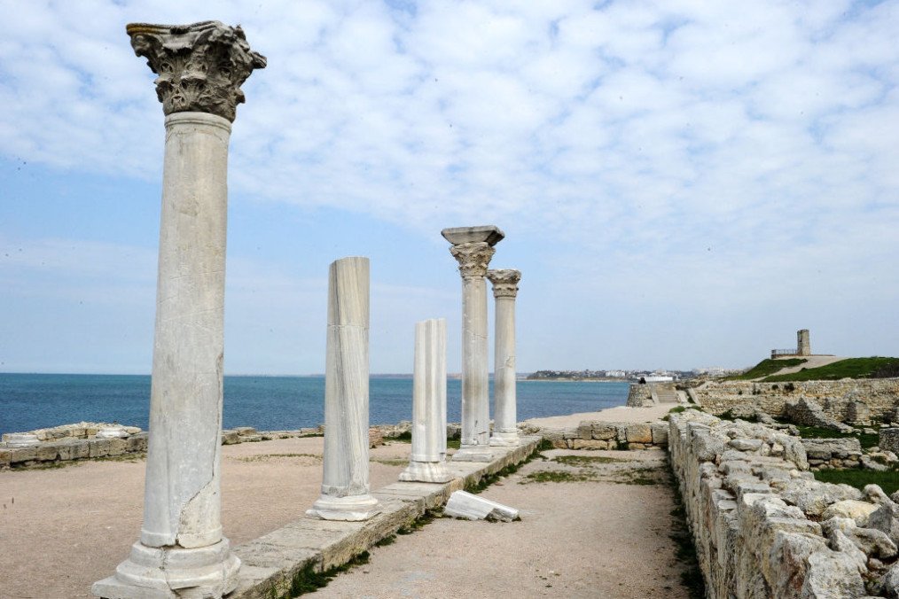Chersonesos, an ancient Greek city and UNESCO heritage site, in the Crimean city of Sevastopol. (Source: Getty Images)