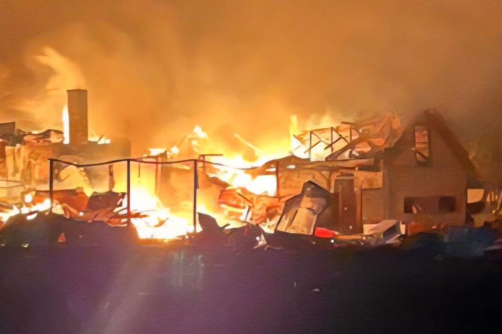 Consecuencias de un ataque nocturno ruso en la región de Dnipropetrovsk, Ucrania, el 4 de noviembre de 2025. (Fuente: Vladyslav Haivanenko)