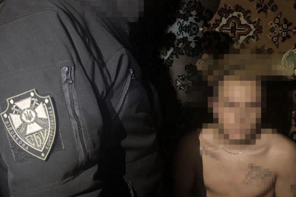 The FSB agent, captured by the SBU, after attempting to carry out a contract killing in Zaporizhzhia. (Photo: Security Service of Ukraine)