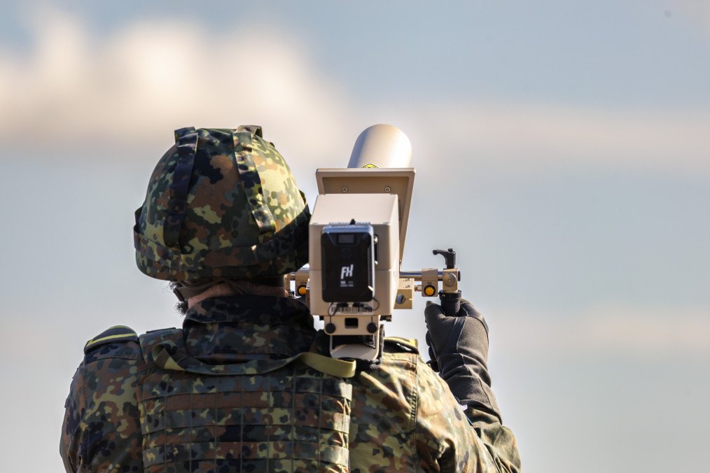 The Quadriga 2025 exercise focuses on protecting the strategic maritime transport of military forces to Lithuania using civilian and military infrastructure on September 4, 2025 in Warnemuende, Germany. (Source: Getty Images)