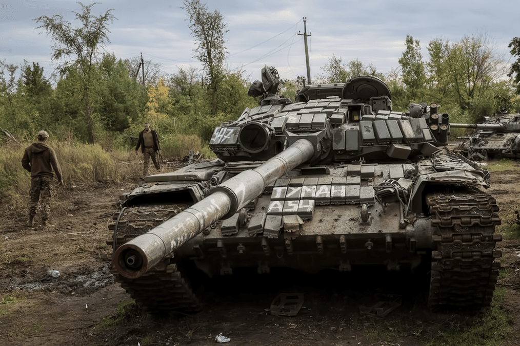 destroyed Russian tank destroyed Russian tank