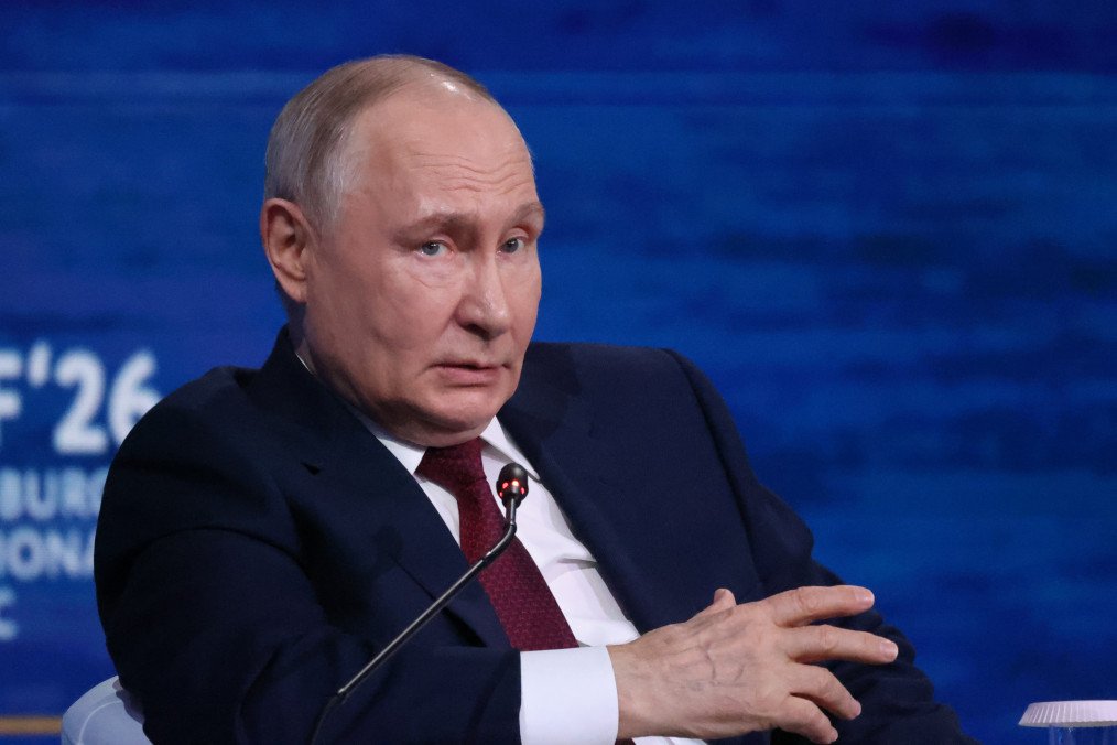Putin Blasts European Sanctions on Russian Children’s Camps as “Feebleminded Spiteful Stunt” Russian leader Vladimir Putin speaks during the plenary of the Saint Petersburg International Economic Forum on June 5, 2026. (Source: Getty Images)