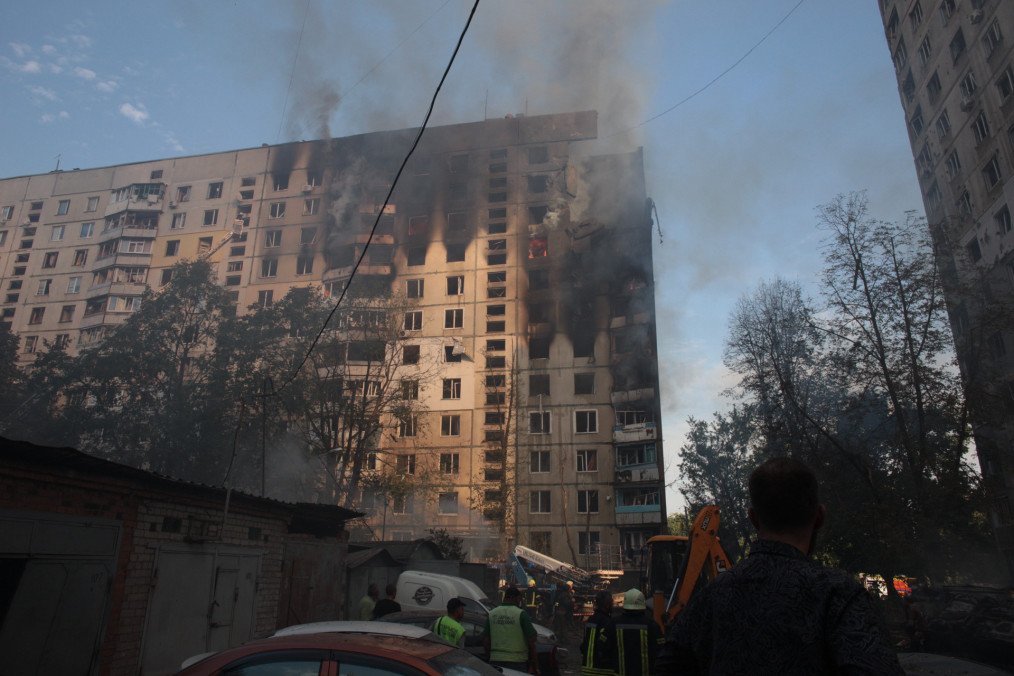 Russian Guided Bomb Strike on Kharkiv Kills at Least 6 Civilians and Injures 97