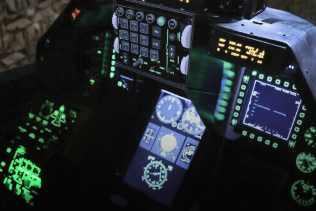 Mobile F-16 training simulator. (Source: Mykhailo Fedorov)