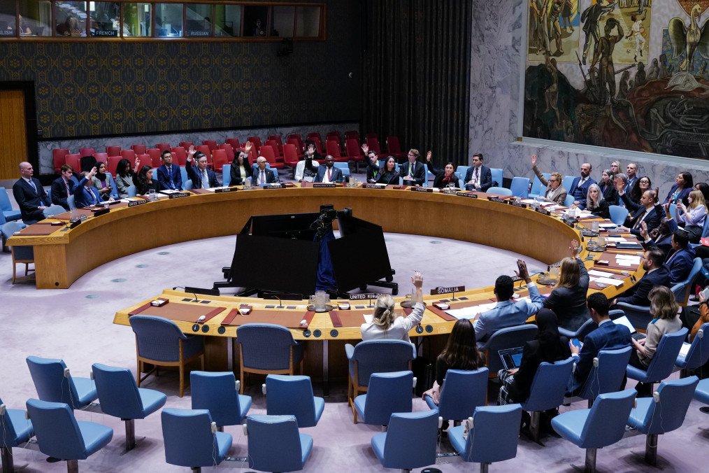 The UN Security Council holds a meeting. (Source: Getty Images)