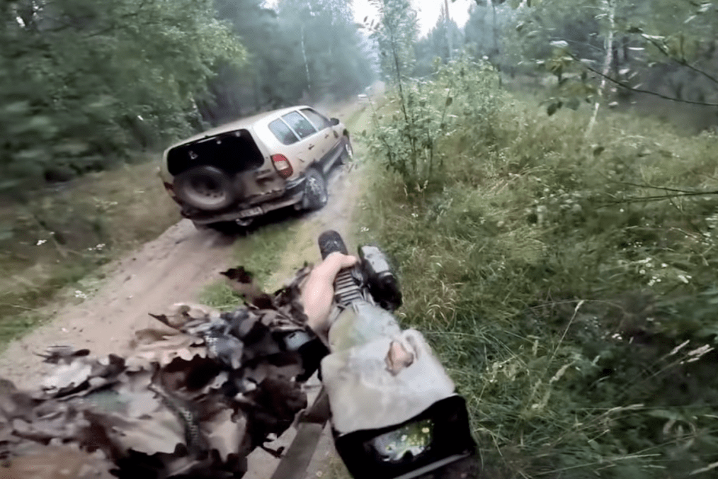 Ukrainian Special Operations Forces personnel conduct an ambush against Russian troops during an operation inside Russian territory. (Source: Ukraine’s 73rd Naval Special Operations Center) Ukrainian Special Operations Forces personnel conduct an ambush against Russian troops during an operation inside Russian territory. (Source: Ukraine’s 73rd Naval Special Operations Center)