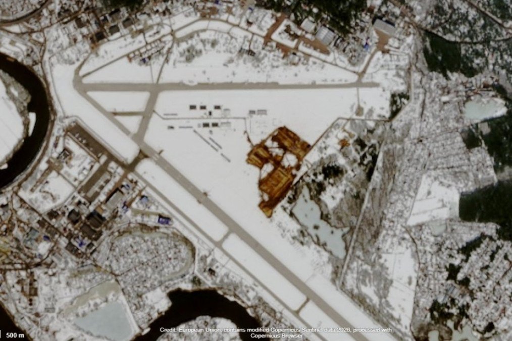 Ramenskoye airfield near Moscow, a major aviation testing and exhibition site, where Russian strategic bombers and new construction activity have recently been observed. (Source: Defense Express)