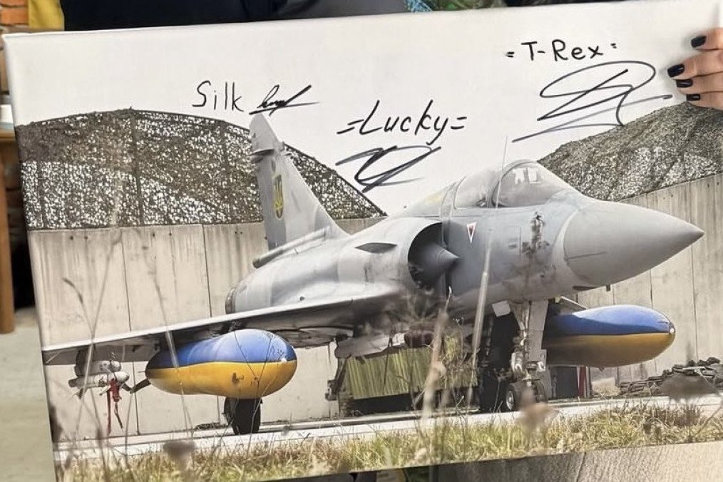 Ukrainian Mirage 2000-5F armed with a newly seen MICA air-to-air missile. (Photo: Open source)