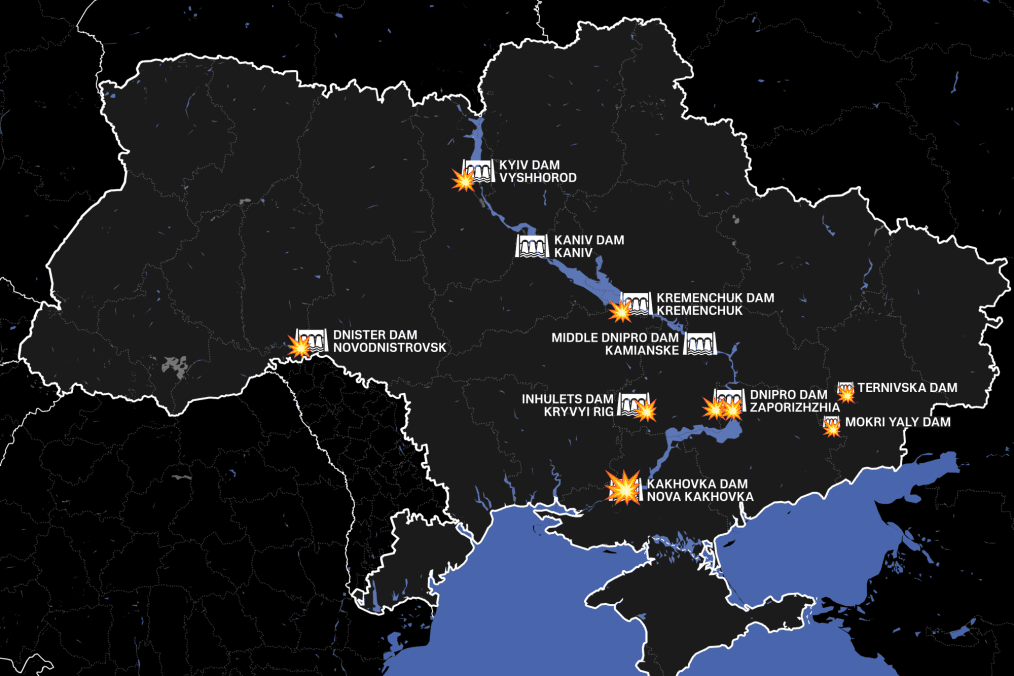 Here Are All the Times Russia Has Targeted Dams in Ukraine