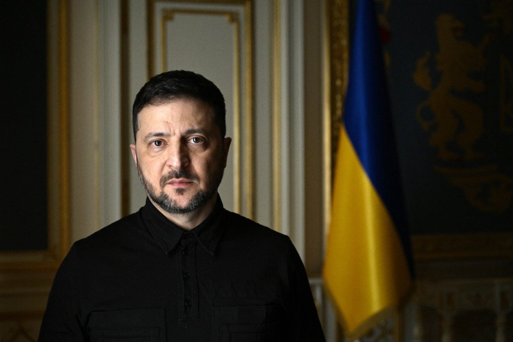 President Volodymyr Zelenskyy poses during a photo session in Kyiv on February 20, 2026, ahead of an exclusive interview with AFP as Ukraine approaches the fifth year of Russia’s full-scale invasion. (Source: Getty Images) President Volodymyr Zelenskyy poses during a photo session in Kyiv on February 20, 2026, ahead of an exclusive interview with AFP as Ukraine approaches the fifth year of Russia’s full-scale invasion. (Source: Getty Images)