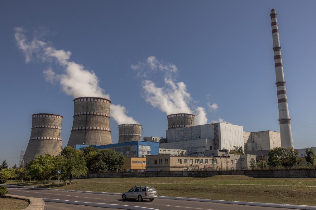 Vista general de la central nuclear de Rivne, en Varash, región de Rivne, el 10 de septiembre de 2023. (Fuente: Getty Images)