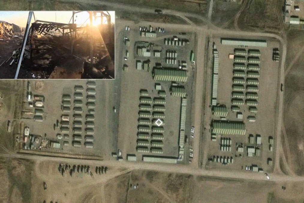 Russian Military Camp Decimated in Drone Strike, Video