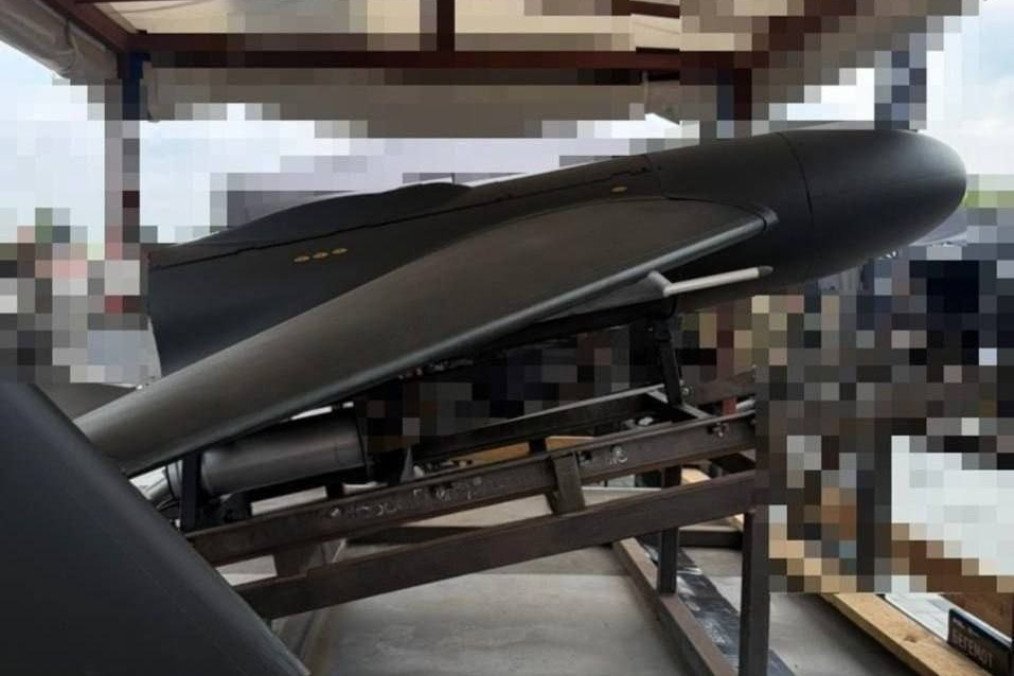 Ukrainian-made “Behemoth” strike drone displayed during its public presentation on May 21, 2026. (Photo: Open source)