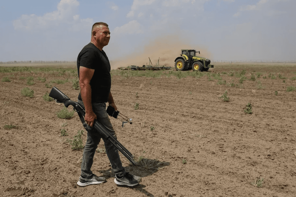 Kherson Farmer Who Removed 5,000 Mines and Downed 200 Drones Posthumously Named Hero of Ukraine Oleksandr Hordiienko, a farmer from Kherson. (Source: Hromadske)