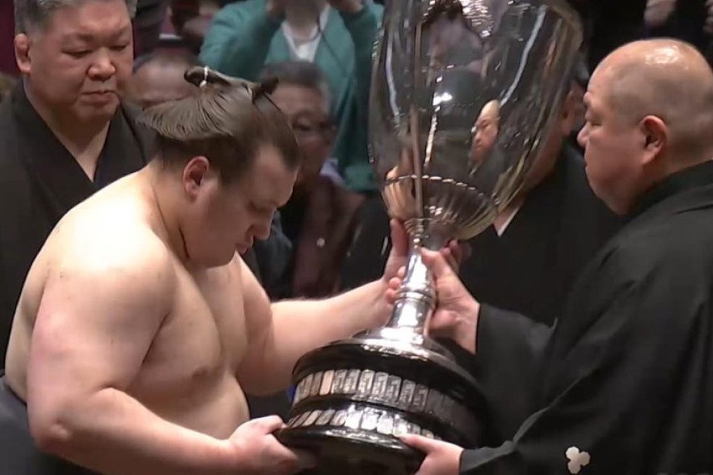 Ukrainian sumo wrestler Danylo Yavhushyn. (Photo: Department of Sports and Physical Activity)