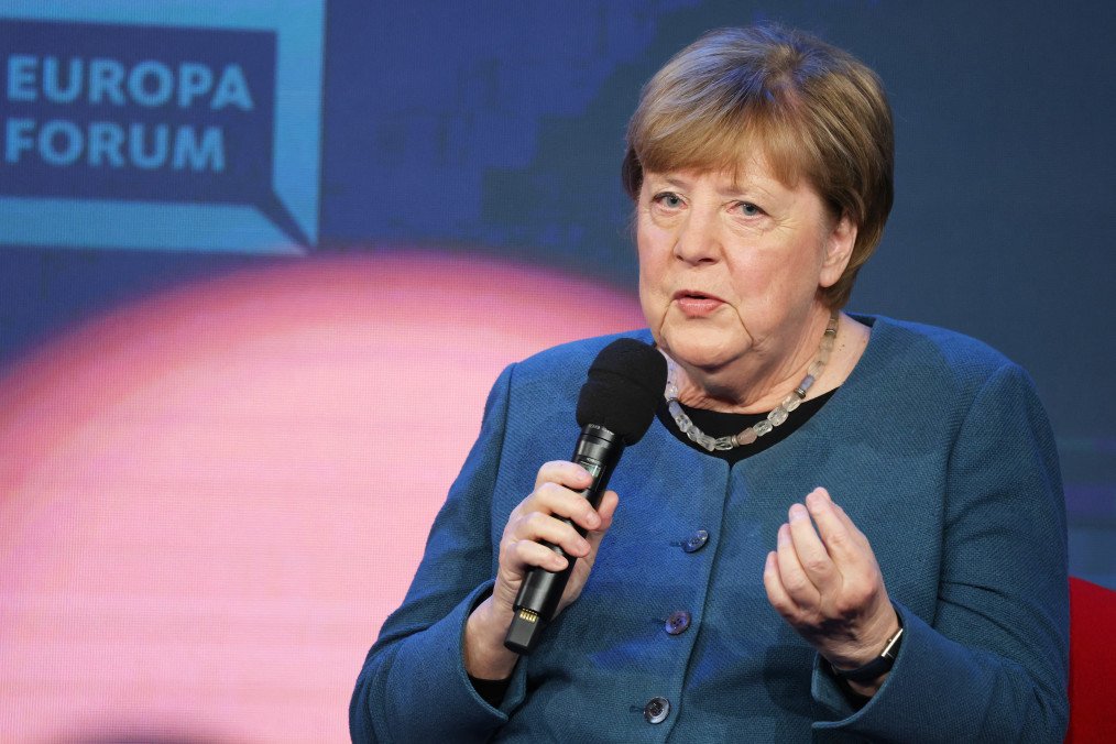 Former German Chancellor and member of the conservative Christian Democratic Union (CDU) Angela Merkel. (Source: Getty Images)