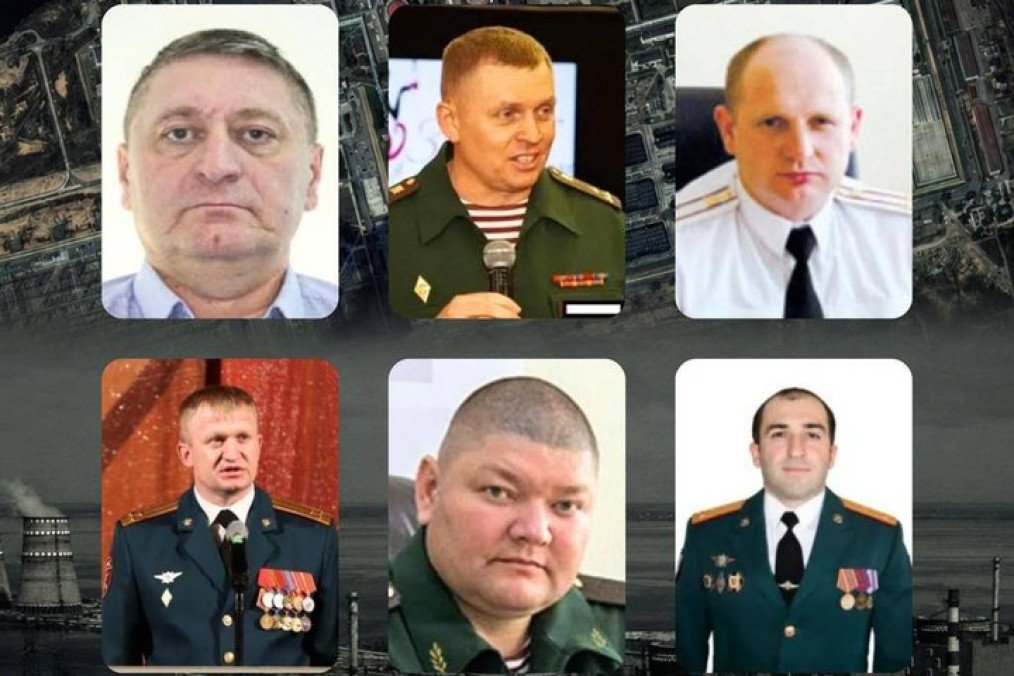 Russian servicemen convicted in absentia for the occupation and shelling of the ZNPP. (Source: Prosecutor General's Office of Ukraine)