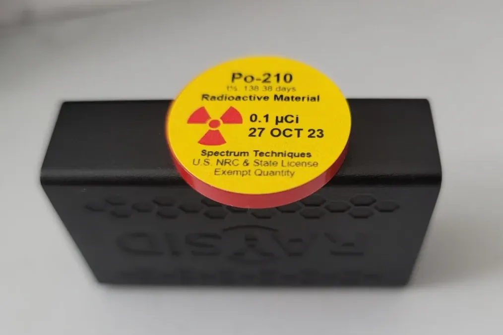 Illustrative image. Polonium 210. (Source: kotarak-71/Reddit)