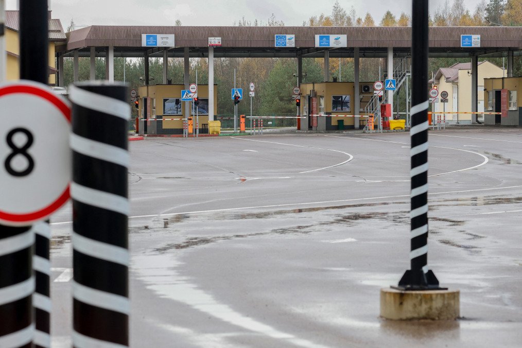 The Lithuania/Belarus border crossing near Salcininkai, south-eastern Lithuania. Lithuania accused Russian ally Belarus on October 27, 2025. (Source: Getty Images)
