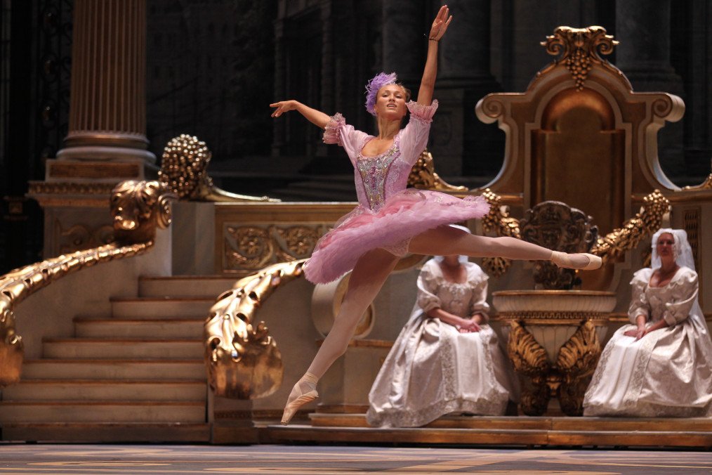 Russian ballet dancer Svetlana Zakharova rehearses for the ballet “Sleeping Beauty” at the Bolshoi Theater September 20, 2011 in Moscow, Russia. (Source: Getty Images)