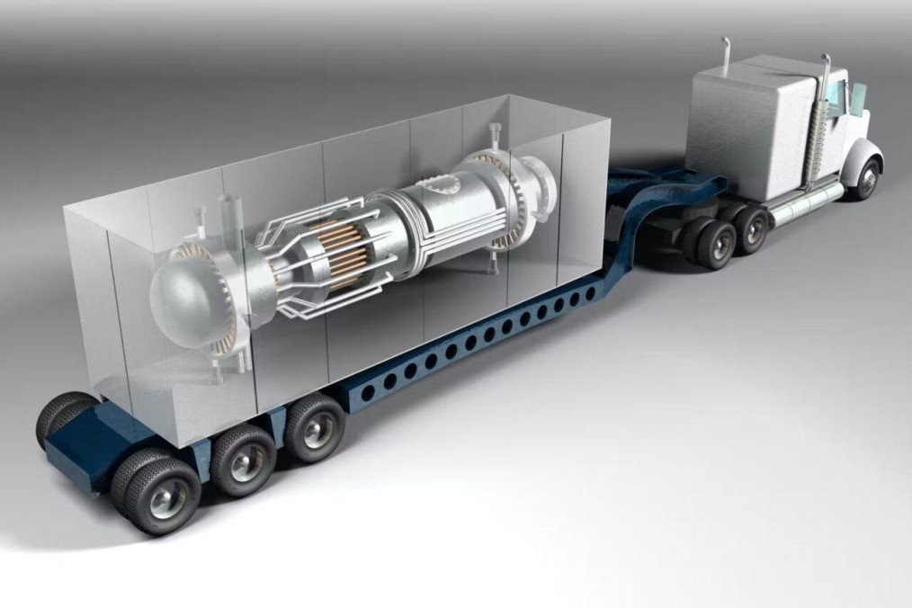 Concept rendering of a mobile nuclear microreactor at a military base. Illustrative image. (Source: General Atomics) Concept rendering of a mobile nuclear microreactor at a military base. Illustrative image. (Source: General Atomics)